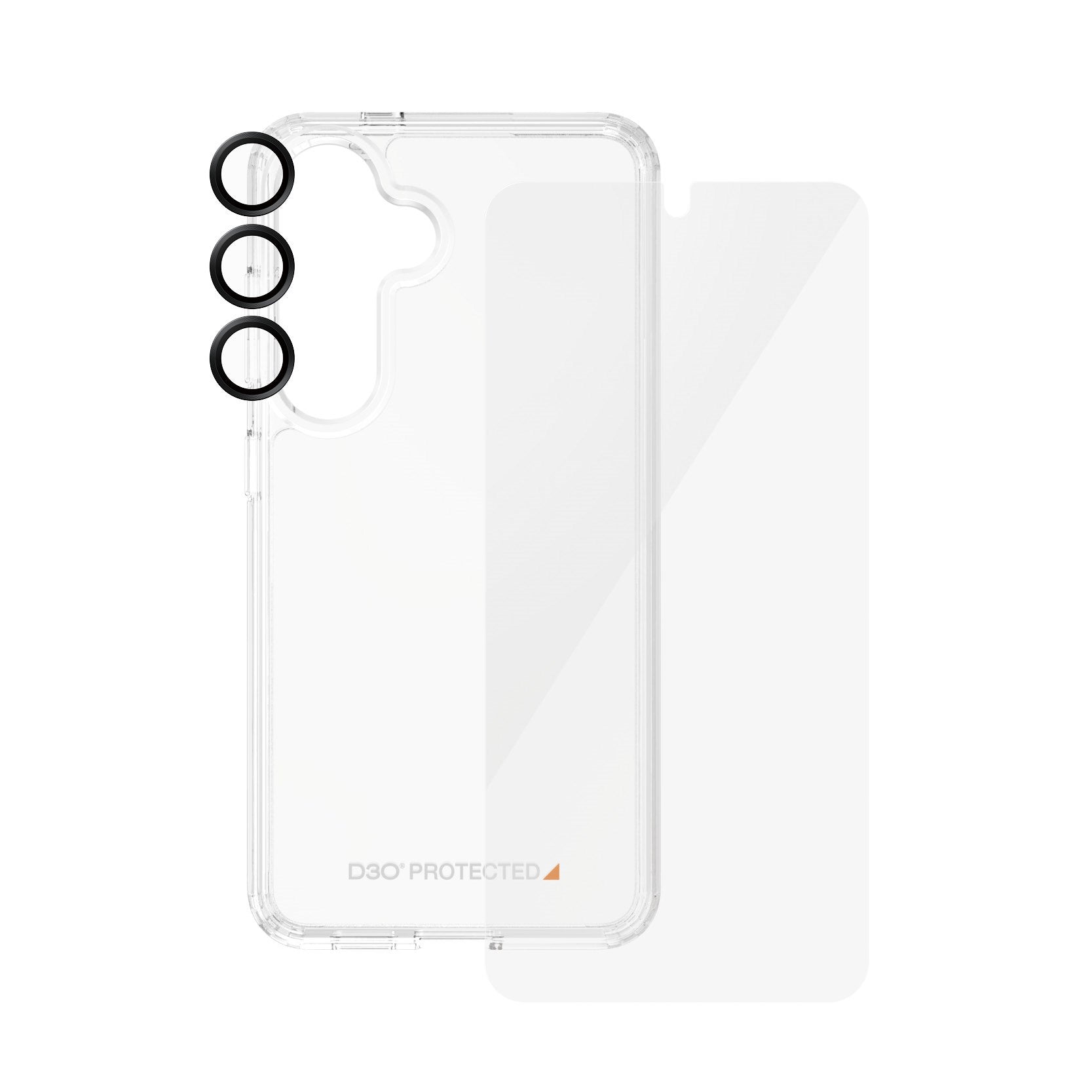 PanzerGlass® 3-in-1 Schutz Set Samsung Galaxy S24 | Ultra-Wide Fit